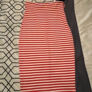 Body Central High-Waisted Knee-length Skirt